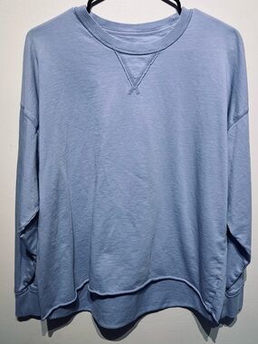 Aerie cotton Crewneck Pullover Sweatshirt
